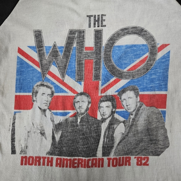 Vintage 1982 The Who North American Tour Band Tshirt - Picture 2 of 10